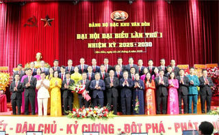 Ông Nguyễn Xuân Thắng dự Đại hội đại biểu Đảng bộ đặc khu Vân Đồn