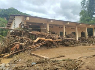 Nhiều trường học tại Điện Biên bị thiệt hại do mưa lũ