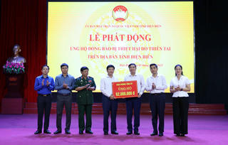 Ủy ban MTTQ Việt Nam tỉnh Điện Biên phát động ủng hộ đồng bào bị thiệt hại do mưa lũ