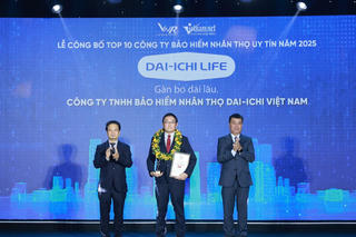 Dai-ichi Life Việt Nam tự hào giữ vững danh hiệu “Top 10 Công ty Bảo hiểm nhân thọ uy tín 2025” trong 10 năm liên tiếp