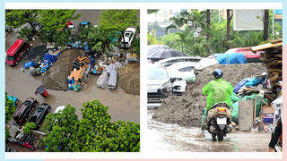 Phường Yên Hòa (Hà Nội): Vật liệu xây dựng, rác thải "bủa vây" lòng đường phố Dương Đình Nghệ