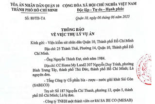 Toà án thụ lý vụ kiện liên quan Sabeco
