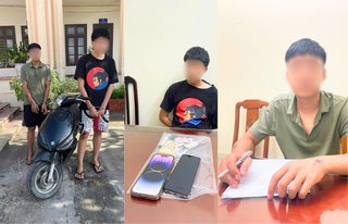 Bắt giữ 2 thanh niên cướp cửa hàng điện thoại