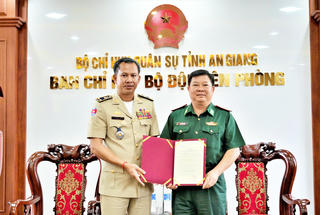 Tỉnh An Giang và tỉnh Kandal xây dựng biên giới hòa bình, hữu nghị, hợp tác cùng phát triển