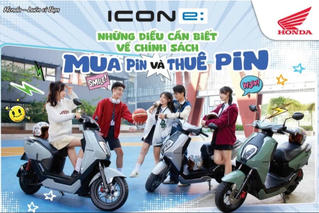 Honda Việt Nam chính thức bán pin của xe gắn máy điện ICON e:
