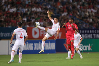 Công an Hà Nội chia điểm với Thể Công trong ngày khai hội V.League