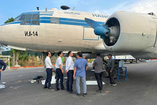 Chuyên cơ từng chở Chủ tịch Hồ Chí Minh xuất hiện tại Triển lãm thành tựu Đất nước 80 năm Quốc khánh 2/9