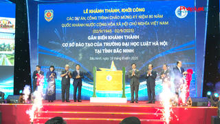 Phó Thủ tướng Lê Thành Long dự lễ khánh thành Cơ sở 2 Trường Đại học Luật Hà Nội