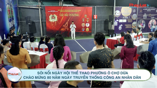 Sôi nổi ngày hội thể thao phường Ô Chợ Dừa chào mừng 80 năm Ngày truyền thống Công an Nhân dân