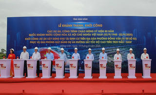 Ninh Bình khởi công 4 dự án, công trình chào mừng 80 năm Cách mạng Tháng Tám và Quốc khánh 2/9