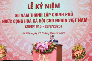 Diễn văn kỷ niệm 80 năm thành lập Chính phủ do Thủ tướng Phạm Minh Chính trình bày