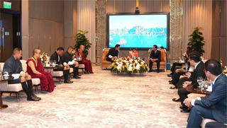 Lãnh đạo tỉnh Quảng Ninh chào xã giao Quốc vương Bhutan