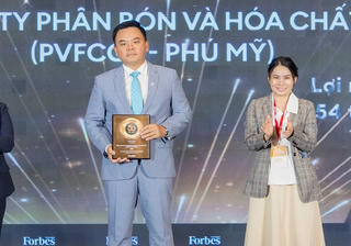 Phú Mỹ - PVFCCo đạt danh hiệu kép Top 50 công ty niêm yết tốt nhất và Top 25 Thương hiệu dẫn đầu Việt Nam năm 2025