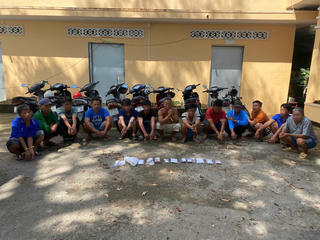 Bắt quả tang 18 đối tượng đá gà qua mạng ăn thua bằng tiền ở tỉnh An Giang