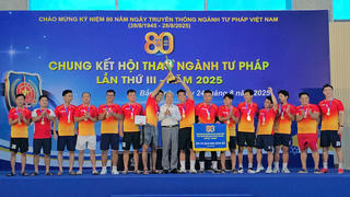 Chung kết Hội thao ngành Tư pháp lần thứ III năm 2025