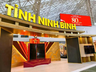Ninh Bình mang không gian di sản đặc sắc đến Triển lãm Thành tựu đất nước 80 năm