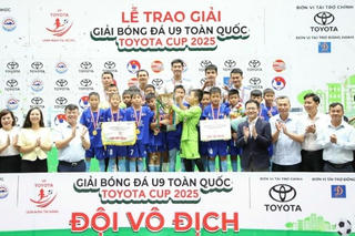 Bế mạc giải Bóng đá U9 toàn quốc Toyota Cup 2025