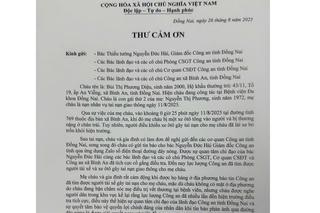 Nhanh chóng làm rõ tài xế gây tai nạn rồi bỏ trốn, người dân gửi thư cảm ơn Công an Đồng Nai