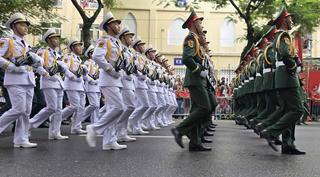 Những người con xứ Nghệ tự hào thể hiện khí thế hào hùng trên Quảng trường Ba Đình lịch sử