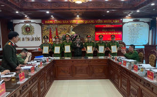 Bộ Công an khen thưởng đột xuất Công an Lâm Đồng