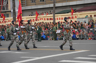 Vẻ đẹp những chiến sỹ đi đầu khối diễu binh, diễu hành