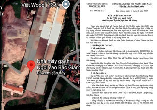 Bắc Ninh: Kết luận về một số vi phạm của Công ty CP Ngôi sao Bắc Giang
