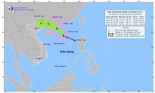 Bão số 7 giật cấp 11, hướng vào Quảng Đông, Trung Quốc
