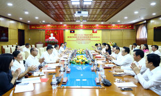 Bắc Ninh tiếp đoàn Tạp chí A-lun-may (Lào) và Tạp chí Cộng sản, thắt chặt tình hữu nghị đặc biệt