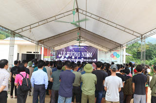 Lào Cai tưởng niệm các nạn nhân bão số 3 Yagi tại thôn Làng Nủ