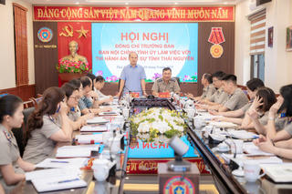 Trưởng Ban Nội chính Tỉnh uỷ Thái Nguyên làm việc với Thi hành án dân sự tỉnh