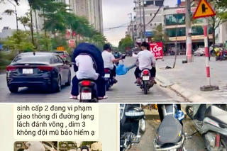 Xử phạt nhóm thanh, thiếu niên vi phạm giao thông từ hình ảnh do người dân cung cấp