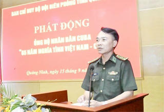 Quảng Ninh: Bộ đội Biên phòng phát động ủng hộ Nhân dân Cuba