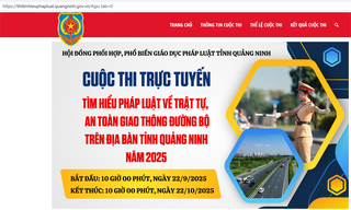 Quảng Ninh: Tổ chức thi trực tuyến tìm hiểu pháp luật về trật tự, an toàn giao thông đường bộ