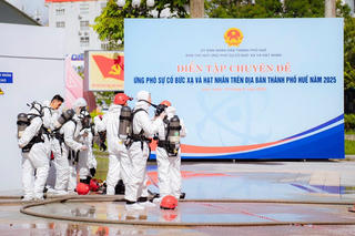 Diễn tập ứng phó sự cố bức xạ và hạt nhân tại TP Huế 