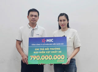 Bảo hiểm Quân đội chi trả bồi thường bảo hiểm vật chất xe 790 triệu đồng cho xe bị ngập nước