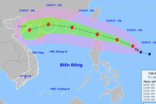 Bão Ragasa giật cấp 16 sắp vào Biển Đông