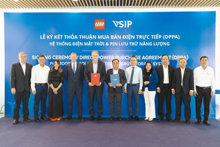 VSIP tiên phong trong thỏa thuận năng lượng xanh với LEGO Manufacturing Việt Nam