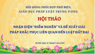 Hội thảo “Nhận diện điểm nghẽn và đề xuất giải pháp khắc phục liên quan đến lĩnh vực đất đai”