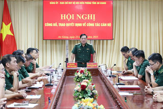 BĐBP tỉnh An Giang trao quyết định về công tác cán bộ