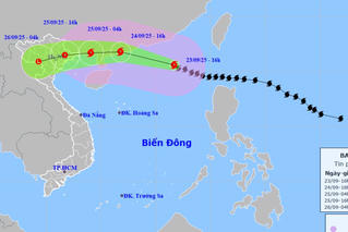 Từ ngày mai, bão số 9 suy yếu dần, đề phòng mưa lớn