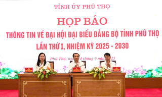 500 đại biểu sẽ tham dự Đại hội đại biểu Đảng bộ tỉnh Phú Thọ lần thứ I