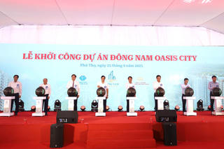 Khởi công dự án Khu đô thị mới Đông Nam Oasis City ở Phú Thọ