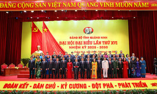 Ban Chấp hành Đảng bộ tỉnh Quảng Ninh khóa XVI bầu các chức danh lãnh đạo chủ chốt nhiệm kỳ mới