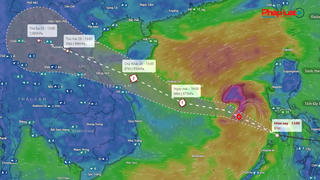 Bão số 10 BUALOI tiến vào Biển Đông ngày càng mạnh lên, di chuyển siêu tốc