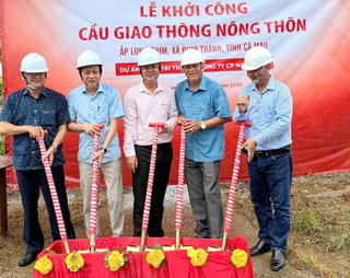 Khởi công xây dựng cầu Ba Lý tại Cà Mau: Chung tay nối liền những nẻo đường quê