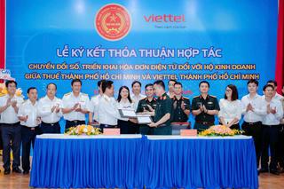 Cục Thuế TP HCM và Viettel TP HCM hợp tác triển khai hóa đơn điện tử cho hơn 200.000 hộ kinh doanh