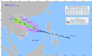 Bão số 10 đổ bộ: Mưa lớn từ Bắc Bộ tới miền Trung