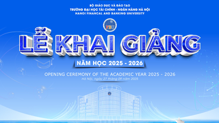 Trường ĐH Tài chính – Ngân hàng Hà Nội khai giảng năm học 2025-2026, chào đón gần 2.400 tân sinh viên