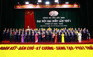 Đại hội đại biểu Đảng bộ tỉnh Bắc Ninh lần thứ I nhiệm kỳ 2025 - 2030 có tân Bí thư Tỉnh uỷ mới