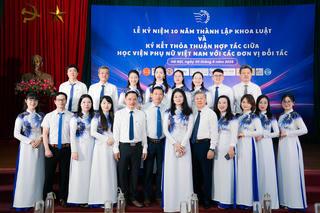 Hành trình 10 năm ghi dấu ấn của Khoa Luật Học viện Phụ nữ Việt Nam